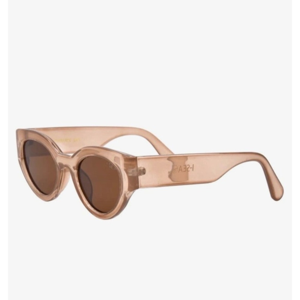 I-SEA Ashbury Sky Sunglasses Womens OS Champagne Tan Cat Eye Retro